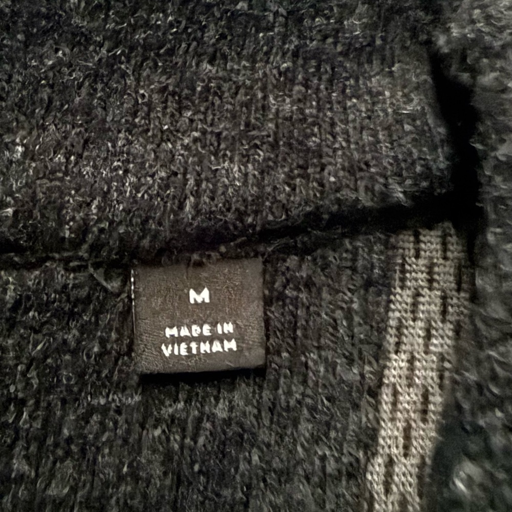 Men's Black Half-Zip Sweater - Picture 3 of 6